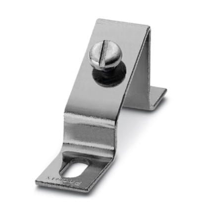 Phoenix Contact DIN Rail Mounting Bracket - Angled; BG/S; Silver
